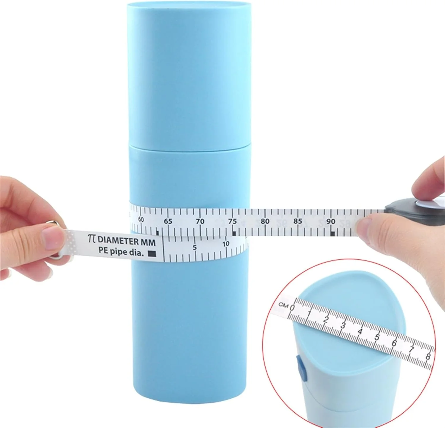 متر نواری TEDNIDS ابزار اندازه گیری قطر لوله، متر نواری جمع شونده متریک برای ساخت و ساز