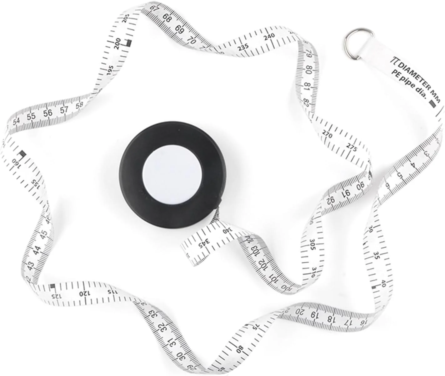 متر نواری TEDNIDS ابزار اندازه گیری قطر لوله، متر نواری جمع شونده متریک برای ساخت و ساز