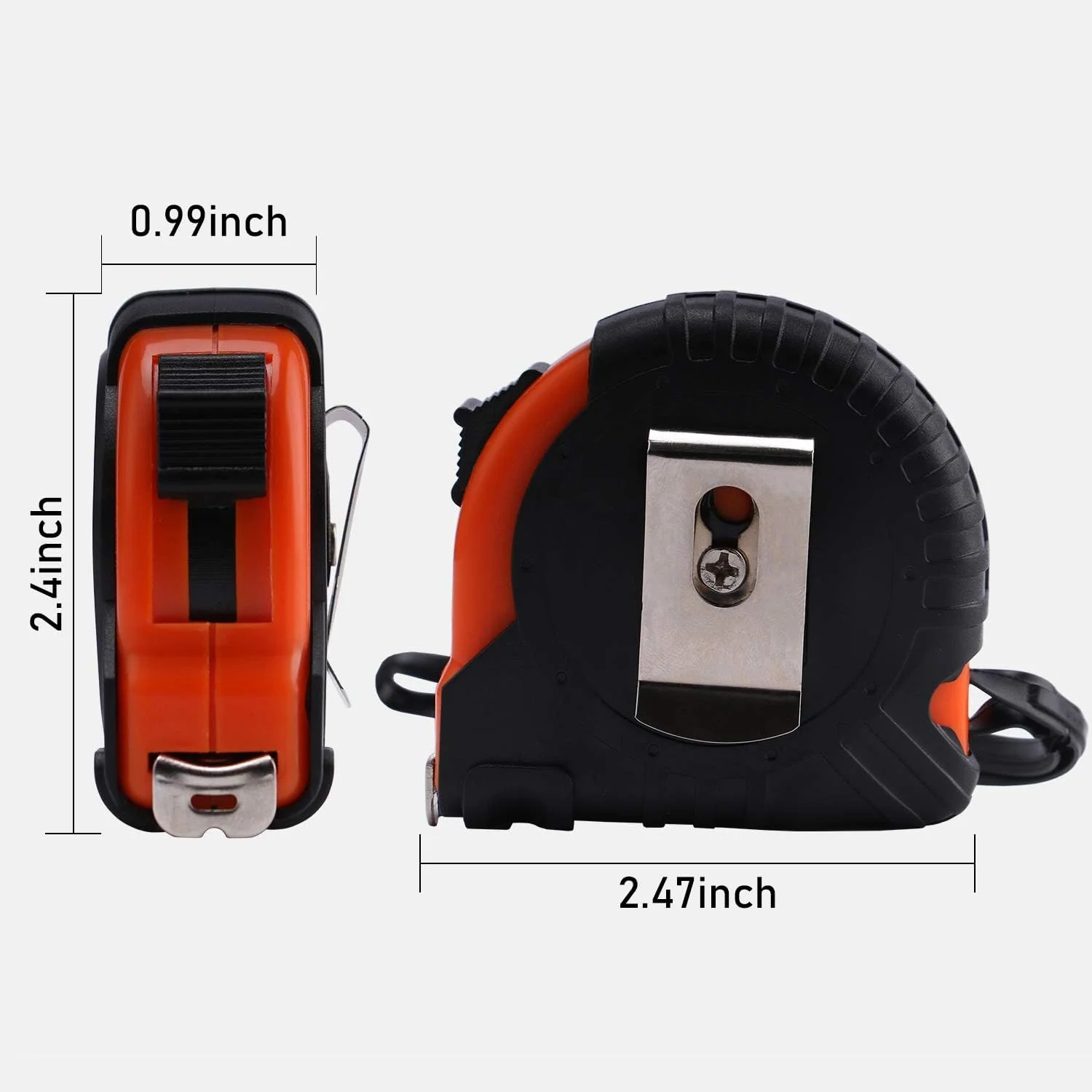 متر نواری LICHAMP، 3.6 متر، بسته 8 عددی، خوانا و جمع شونده با واحدهای کسری 1/8، متر نواری 3.6 متری با عرض 1.27 سانتی متر