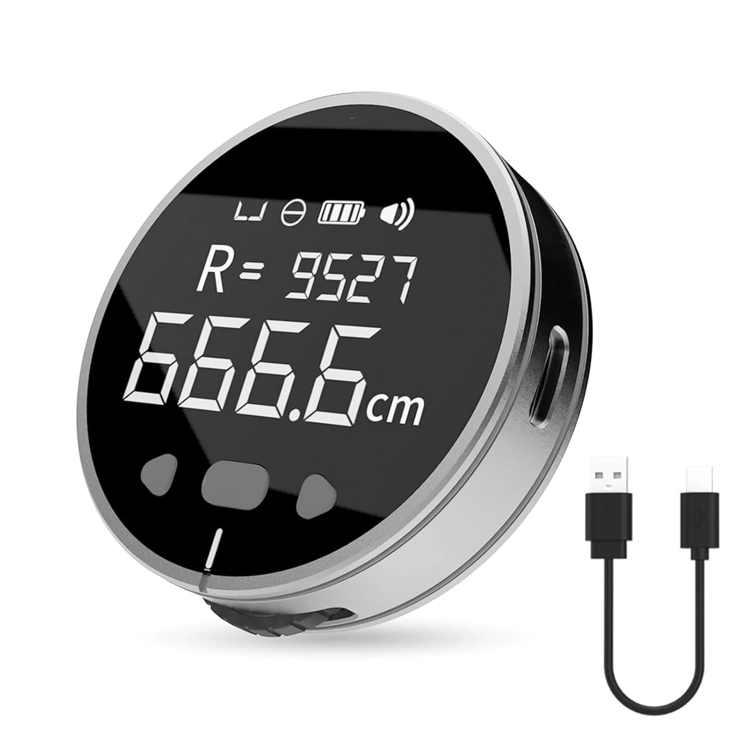 متر نواری دیجیتال الکترونیکی Goshyda 328FT، ابزار اندازه گیری هوشمند شارژی از راه دور، مسافت یاب دستی برای قطر منحنی مسطح شکل نامنظم، دقت بالا متر نواری دیجیتال الکترونیکی Goshyda 328FT، ابزار اندازه گیری هوشمند شارژی از راه دور، مسافت یاب دستی برای قطر منحنی مسطح شکل نامنظم، دقت بالا