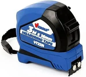 متر اندازه گیری 3 متری VTOOLS، 16 میلی متر، متر خود قفل شونده با ضخامت تیغه 0.12 میلی متر، آبی، VT2231 متر اندازه گیری 3 متری VTOOLS، 16 میلی متر، متر خود قفل شونده با ضخامت تیغه 0.12 میلی متر، آبی، VT2231