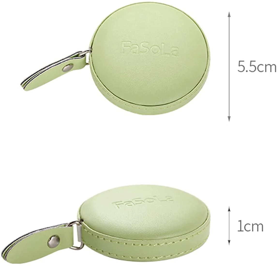 نوار اندازه گیری نرم ALISSA برای بدن، نوار اندازه گیری خیاطی جمع شونده برای خیاطی، پارچه، مقیاس دوگانه 150 سانتی متر (سبز، گرد)