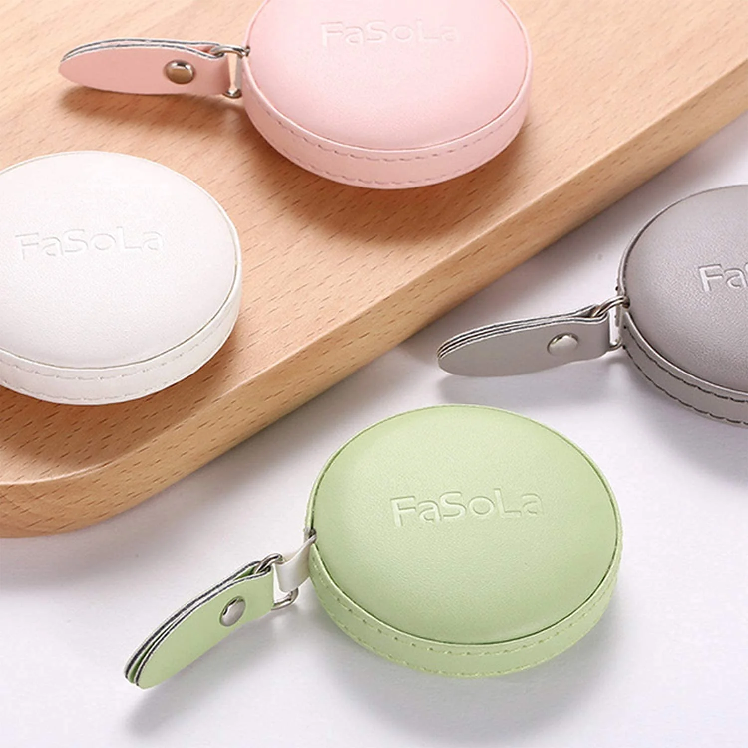 نوار اندازه گیری نرم ALISSA برای بدن، نوار اندازه گیری خیاطی جمع شونده برای خیاطی، پارچه، مقیاس دوگانه 150 سانتی متر (سبز، گرد)