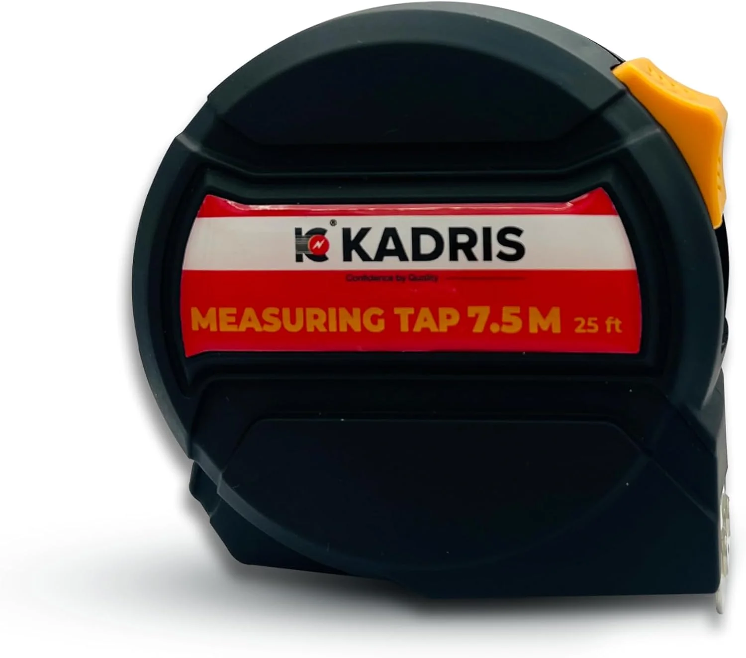 متر فلزی قفل اتوماتیک سنگین کادریس مدل HA-1417، متر جمع شونده 7.5 متری با قفل خودکار، اندازه گیری آسان به اینچ، فوت، متر، سانتی متر و میلی متر