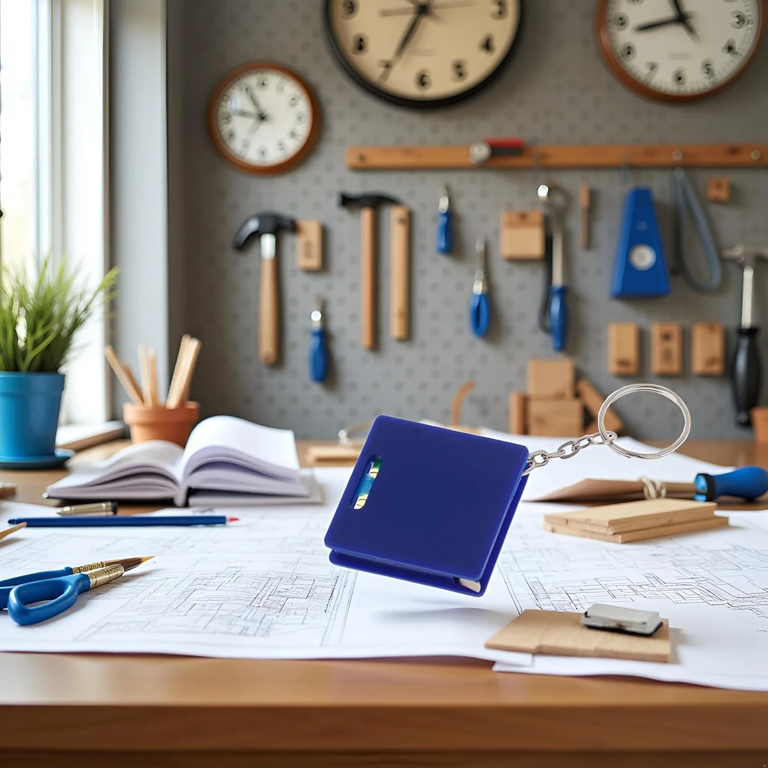 متر نواری کوچک آبی رنگ جاکلیدی با تراز مربعی و حبابی، خط کش فولادی 1 متری، ابزار اندازه گیری قابل حمل جیبی با تراز افقی حبابی برای مصارف خانگی (ZS486) متر نواری کوچک آبی رنگ جاکلیدی با تراز مربعی و حبابی، خط کش فولادی 1 متری، ابزار اندازه گیری قابل حمل جیبی با تراز افقی حبابی برای مصارف خانگی (ZS486)