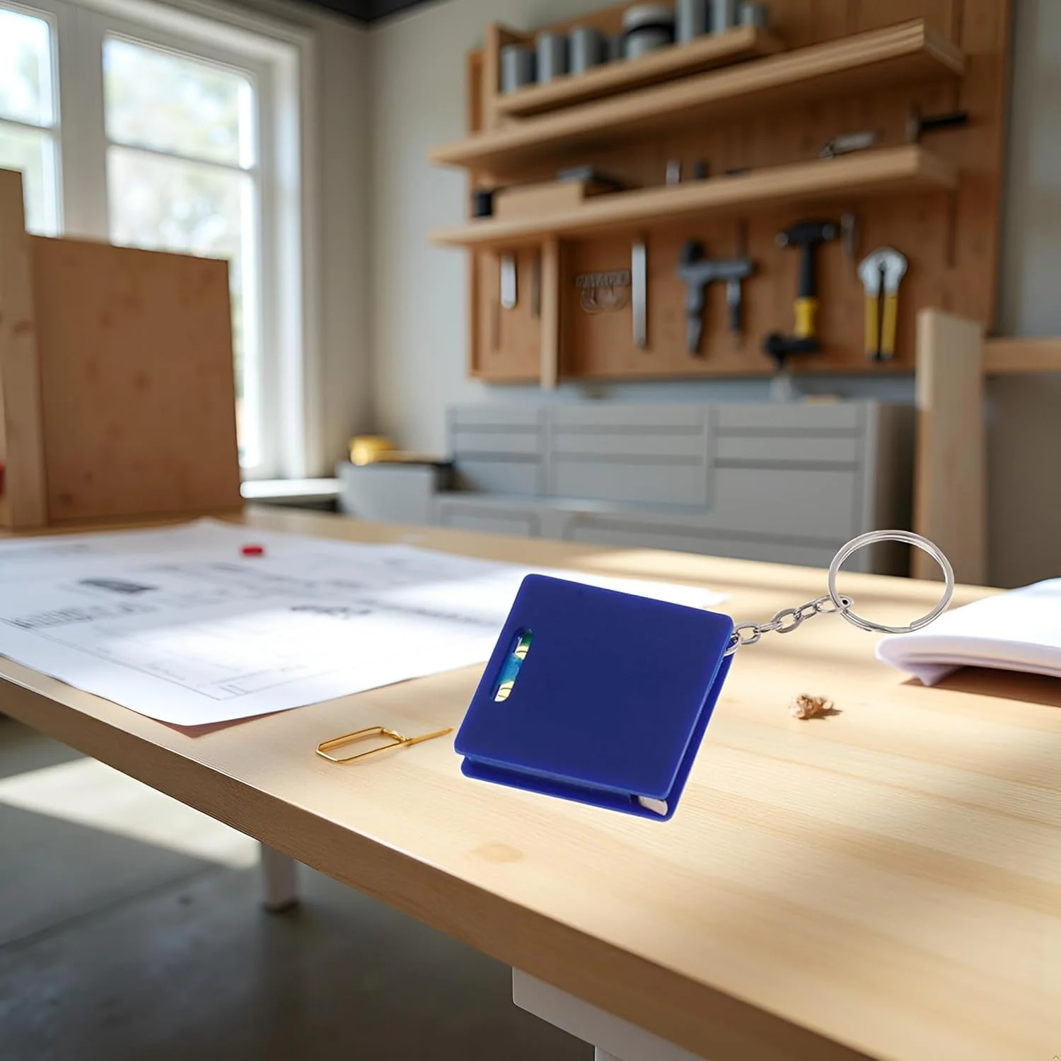 متر نواری کوچک آبی رنگ جاکلیدی با تراز مربعی و حبابی، خط کش فولادی 1 متری، ابزار اندازه گیری قابل حمل جیبی با تراز افقی حبابی برای مصارف خانگی (ZS486) متر نواری کوچک آبی رنگ جاکلیدی با تراز مربعی و حبابی، خط کش فولادی 1 متری، ابزار اندازه گیری قابل حمل جیبی با تراز افقی حبابی برای مصارف خانگی (ZS486)