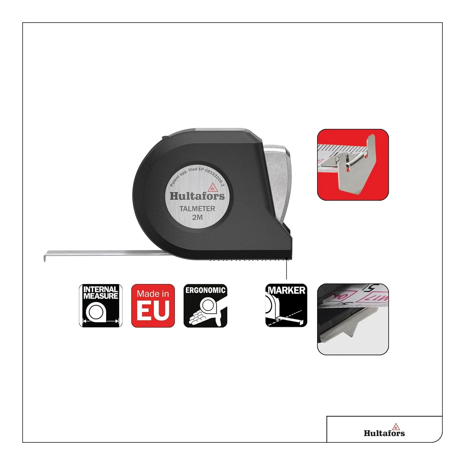 متر نواری 2 متری هولتافورس مدل 483115