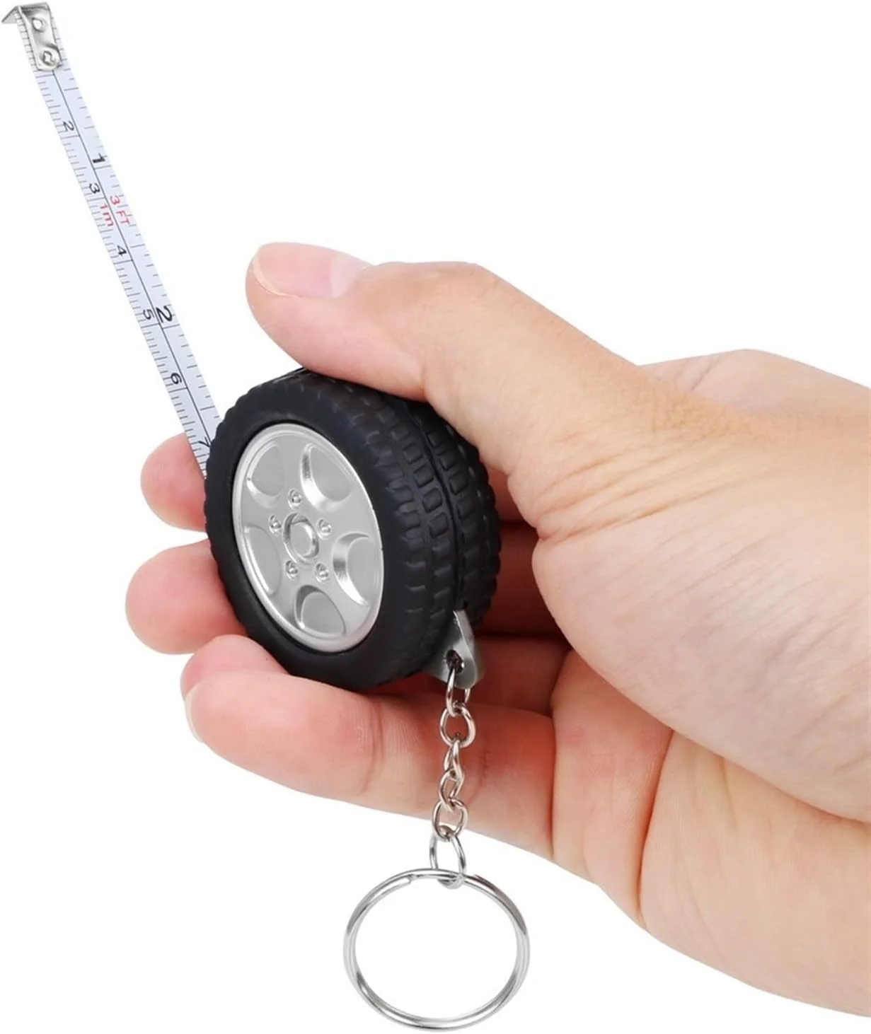 متر نواری تیدنیدز، متر نواری طرح تایر، مینی جمع شونده، سانتی متر/فوت، جاکلیدی خط کش برای مسافرت، کمپینگ، ابزار خیاطی متر نواری تیدنیدز، متر نواری طرح تایر، مینی جمع شونده، سانتی متر/فوت، جاکلیدی خط کش برای مسافرت، کمپینگ، ابزار خیاطی