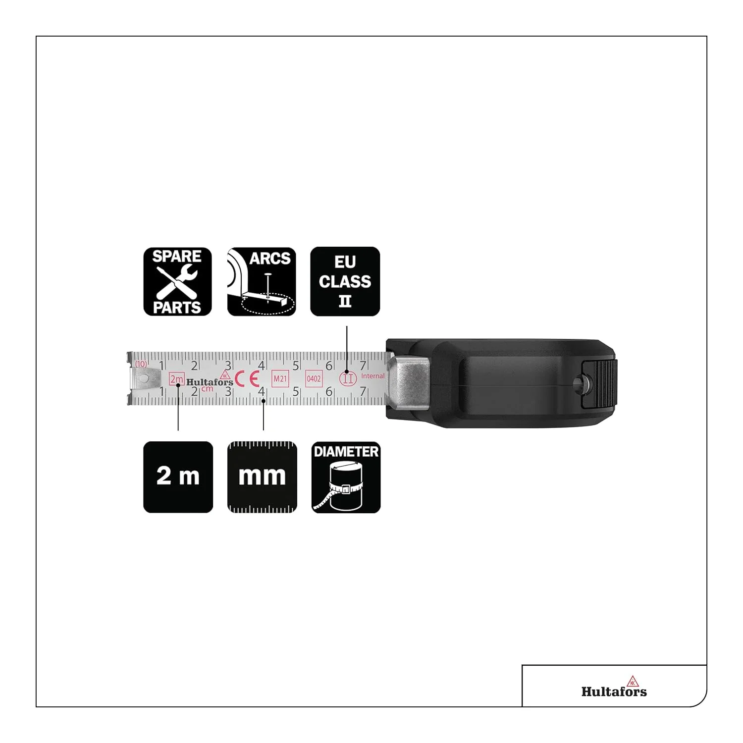 متر نواری 2 متری هولتافورس مدل 483115