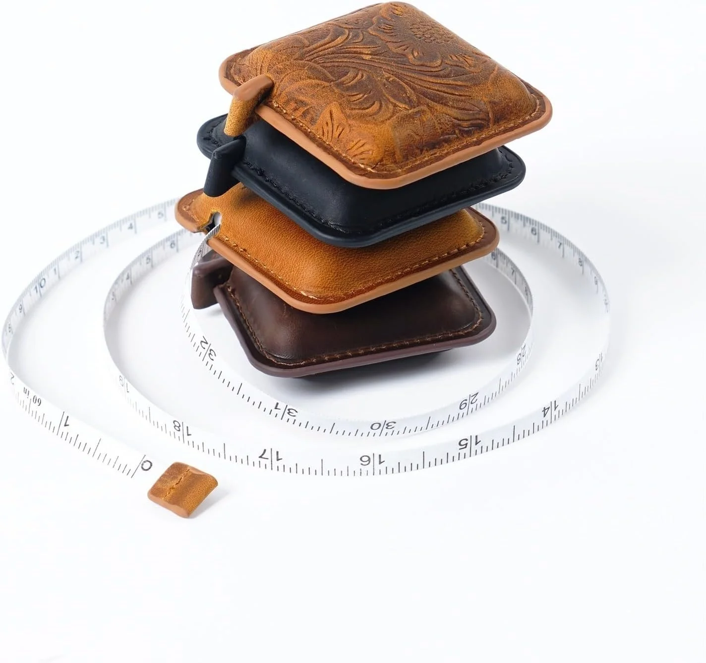 متر خیاطی قابل حمل مناسب پارچه (قهوه ای)