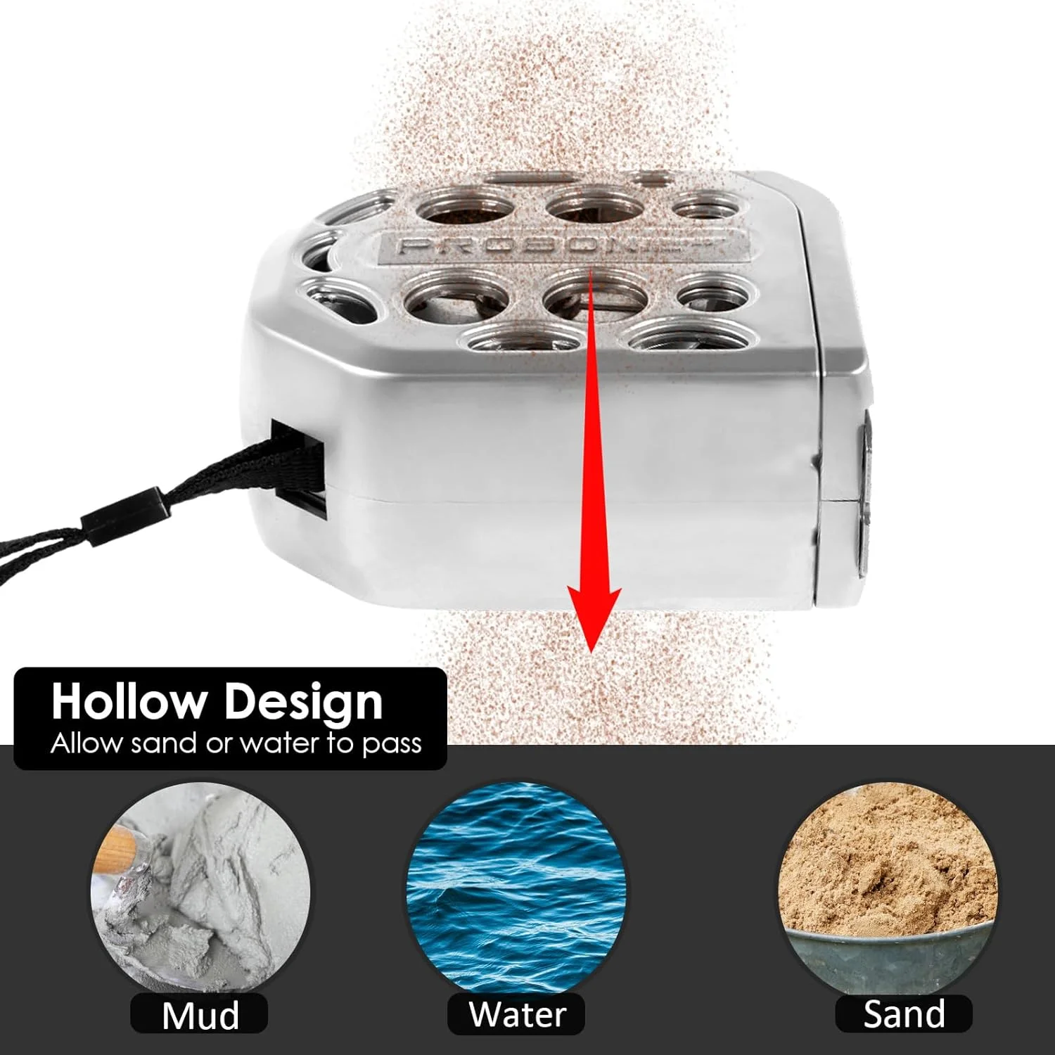 متر نواری استیل، متر اندازه گیری استیل با مقیاس دو طرفه، خط کش متر نواری جمع شونده، نوارهای جمع شونده ضد آب با طراحی توخالی برای نجاری خانگی (5 متر)