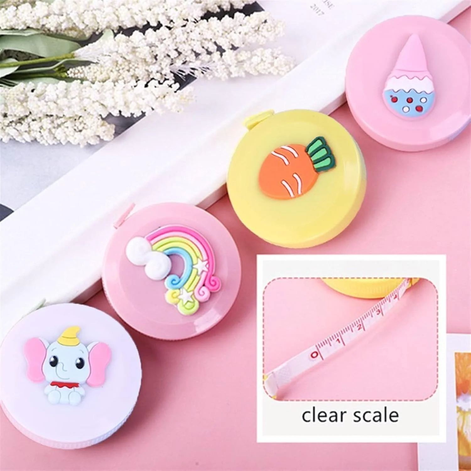 متر نواری مینی، متر خیاطی، جاکلیدی متر، متر اندازه گیری لباس، ابزار خیاطی قابل حمل (Hortel)