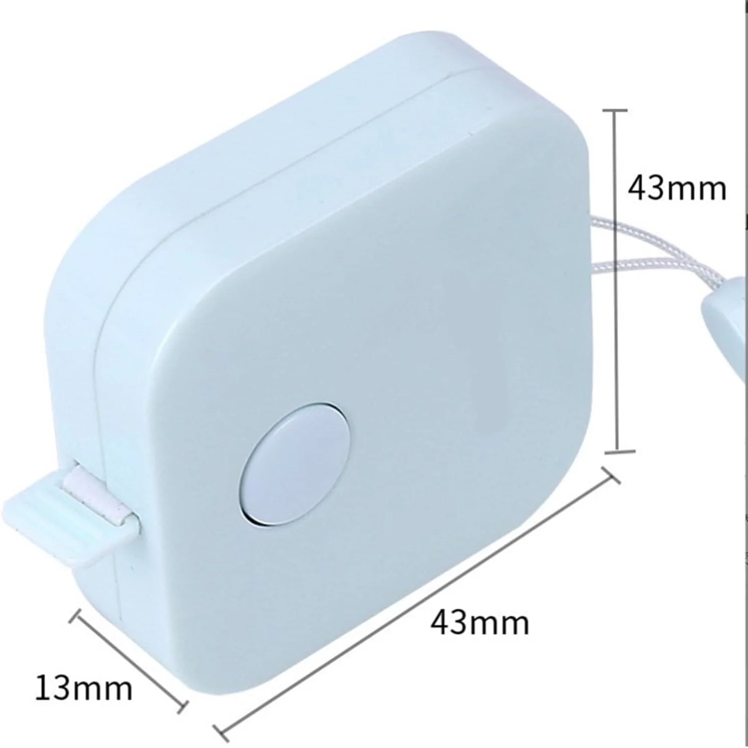 متر نواری جمع شونده برای اندازه گیری بدن، پارچه خیاطی، ابزار اندازه گیری (سفید)