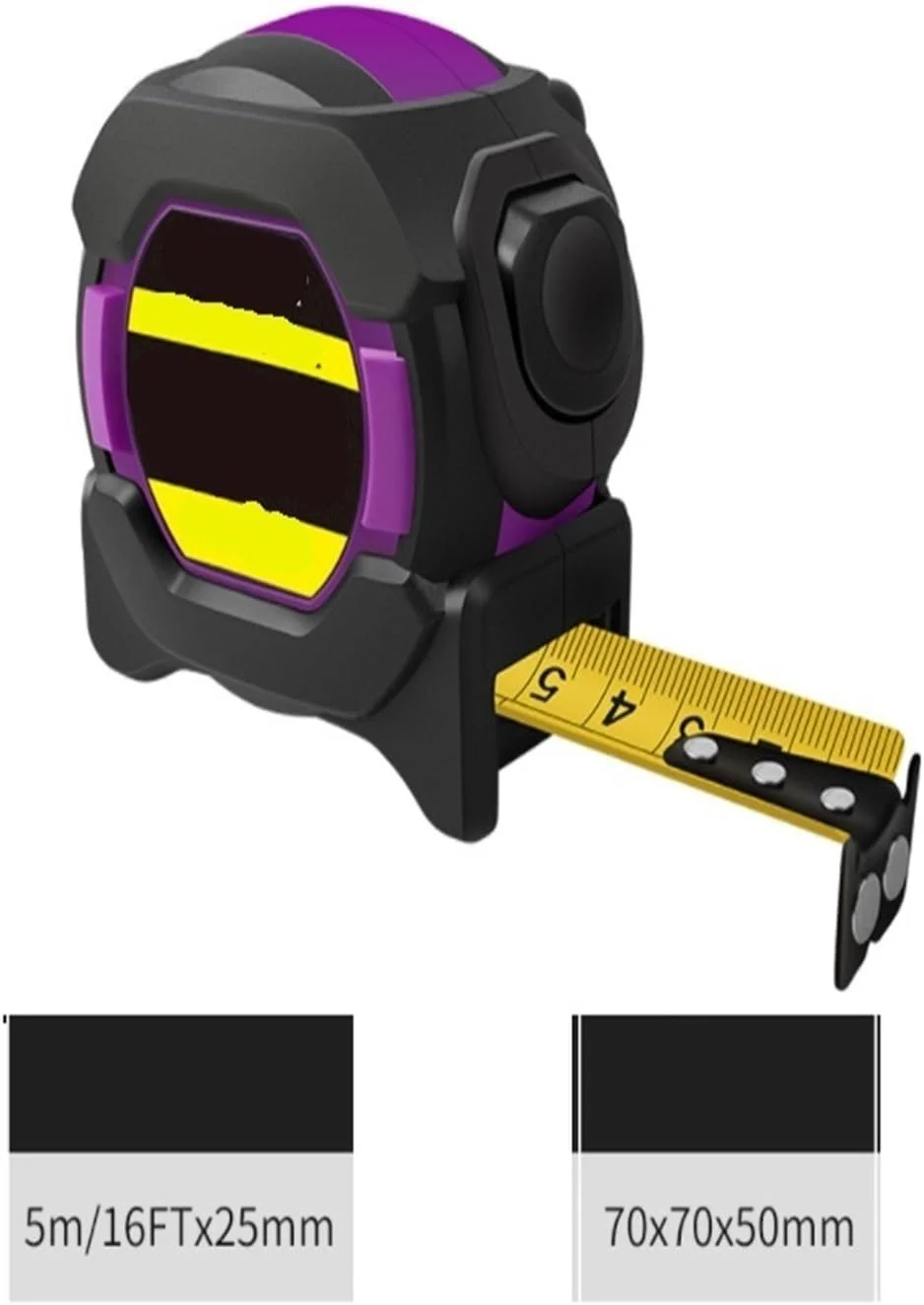 متر نواری TEDNIDS، متر نواری اینچی با آهنربا، مناسب برای دکوراسیون داخلی منزل، ابزار اندازه گیری ضخیم