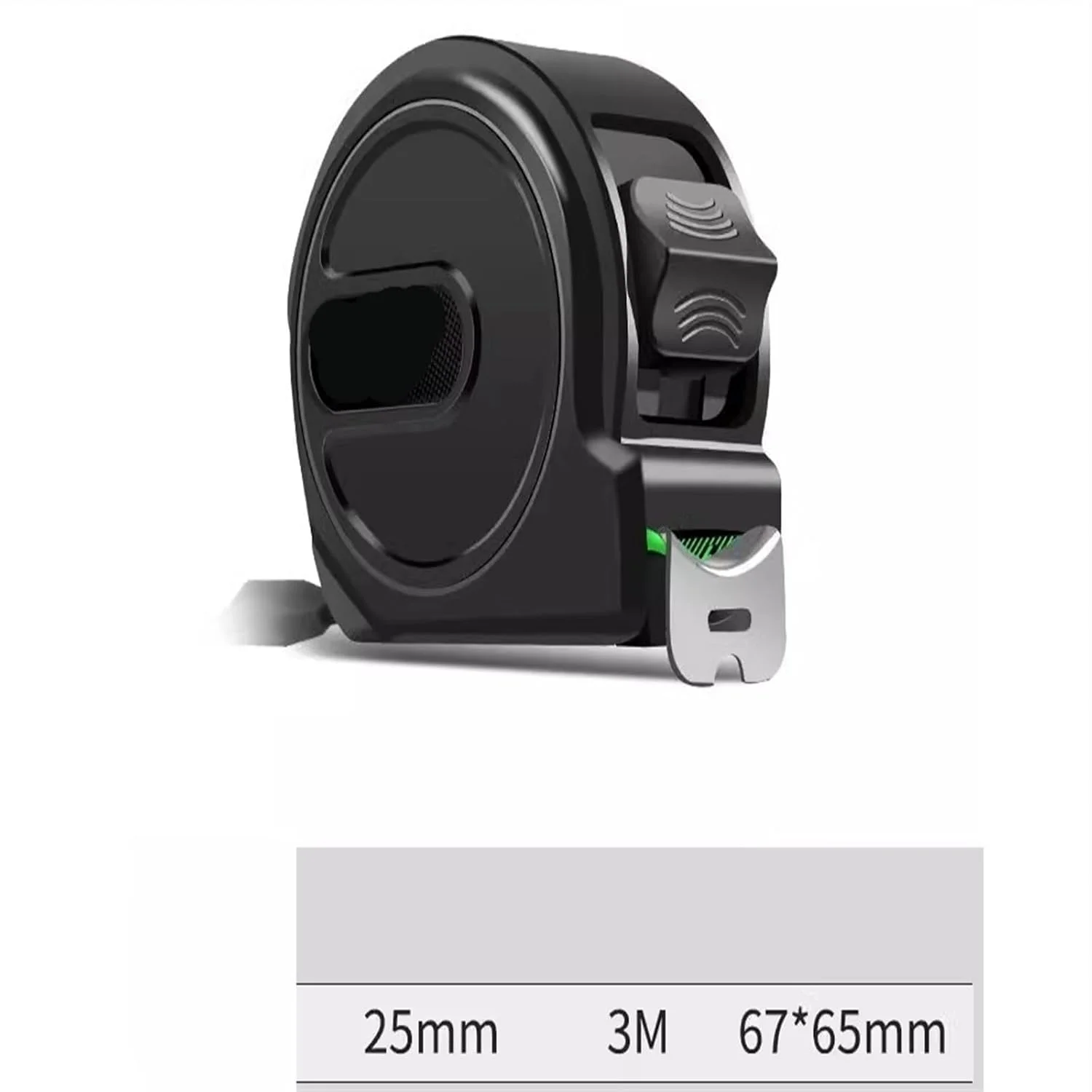 متر نواری TEDNIDS، متر فلزی فلورسنت، متر نواری خود قفل شونده ضخیم و با دقت بالا، متر با مقیاس متریک مقاوم در برابر سایش