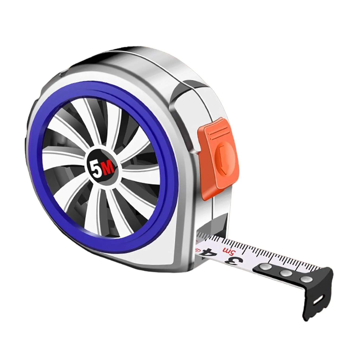 متر نواری جمع شونده استیل ضد زنگ با مقیاس متریک، مقاوم در برابر سایش و افتادن متر نواری جمع شونده استیل ضد زنگ با مقیاس متریک، مقاوم در برابر سایش و افتادن