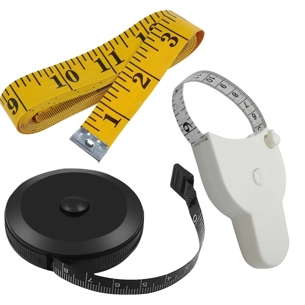 متر نواری انعطاف پذیر و بادوام - متر نواری جمع شونده مشکی 1.5 متری و متر نواری دو طرفه زرد 3 متری برای اندازه گیری دقیق متر نواری انعطاف پذیر و بادوام - متر نواری جمع شونده مشکی 1.5 متری و متر نواری دو طرفه زرد 3 متری برای اندازه گیری دقیق