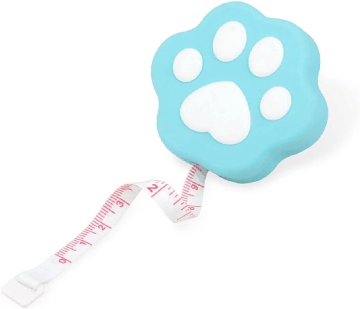 متر خیاطی جمع شونده طرح پنجه گربه تیاندی‌اف‌وای، مناسب برای خیاطی (سفید)