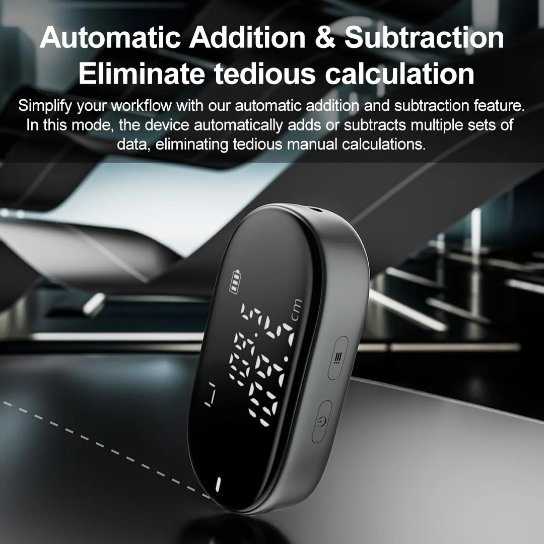 متر نواری دیجیتال ATuMan، ابزار اندازه گیری هوشمند و آسان شارژی 100 متری برای اشکال پیچیده و نامنظم، بدن، قطر با LCD بزرگ