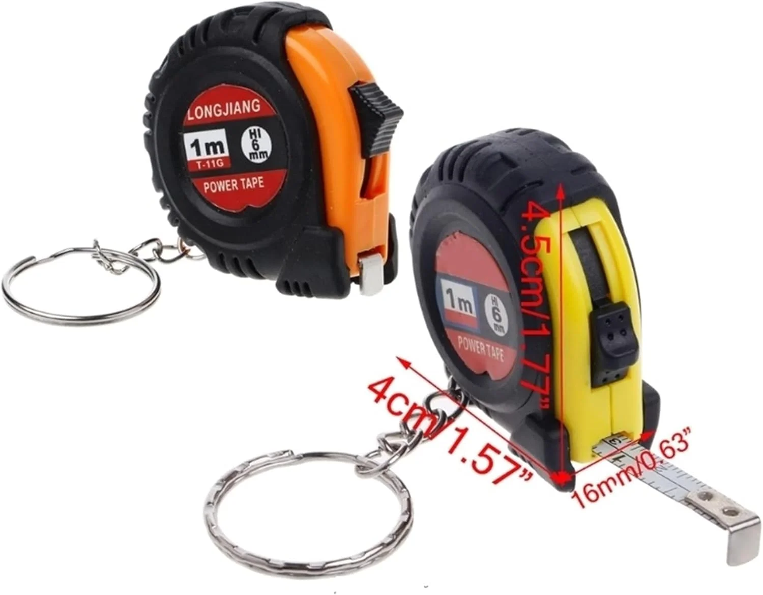 متر نواری خانگی قابل حمل چند منظوره جمع شونده 1 متری، ابزار اندازه گیری