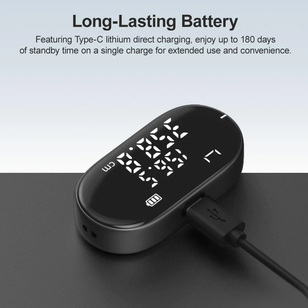 متر نواری دیجیتال ATuMan، ابزار اندازه گیری هوشمند و آسان شارژی 100 متری برای اشکال پیچیده و نامنظم، بدن، قطر با LCD بزرگ