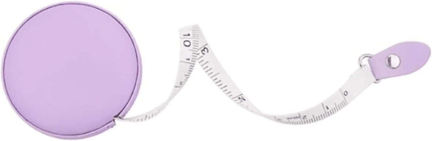 متر نواری ابزار اندازه گیری متر نواری پارچه خیاطی متر اندازه گیری خیاطی خط کش مینی جمع شونده (Hortel)