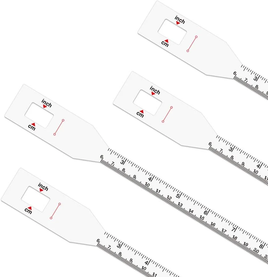 مجموعه 3 عددی - نوار اندازه گیری سر کشسان 60 سانتی متری برای اندازه گیری دور سر نوزادان و کودکان، لوازم جانبی
