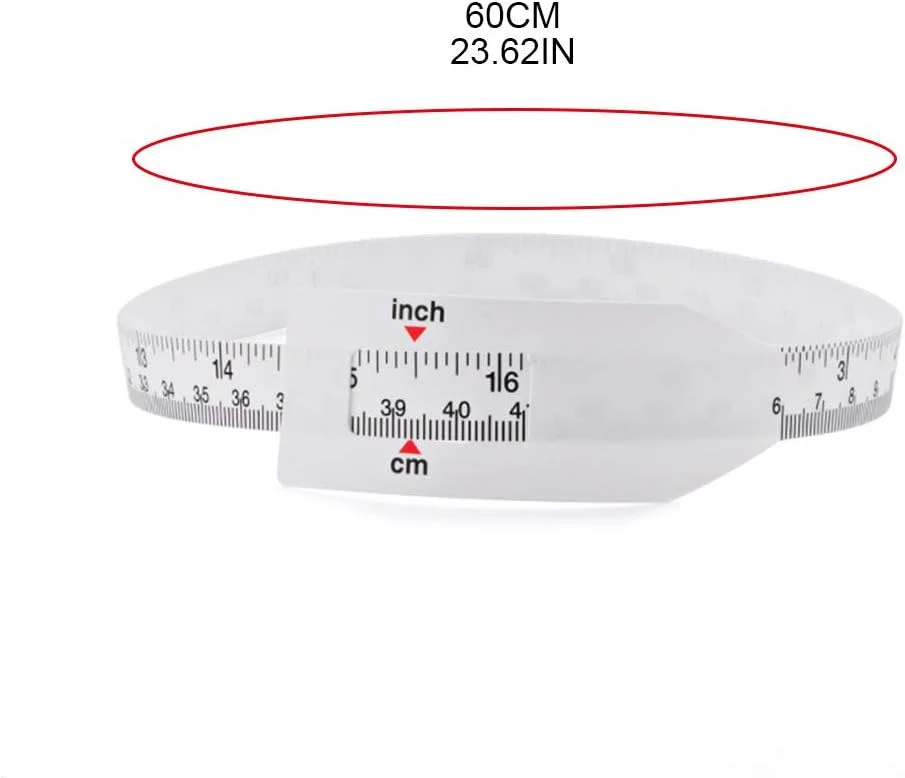 مجموعه 3 عددی - نوار اندازه گیری سر کشسان 60 سانتی متری برای اندازه گیری دور سر نوزادان و کودکان، لوازم جانبی