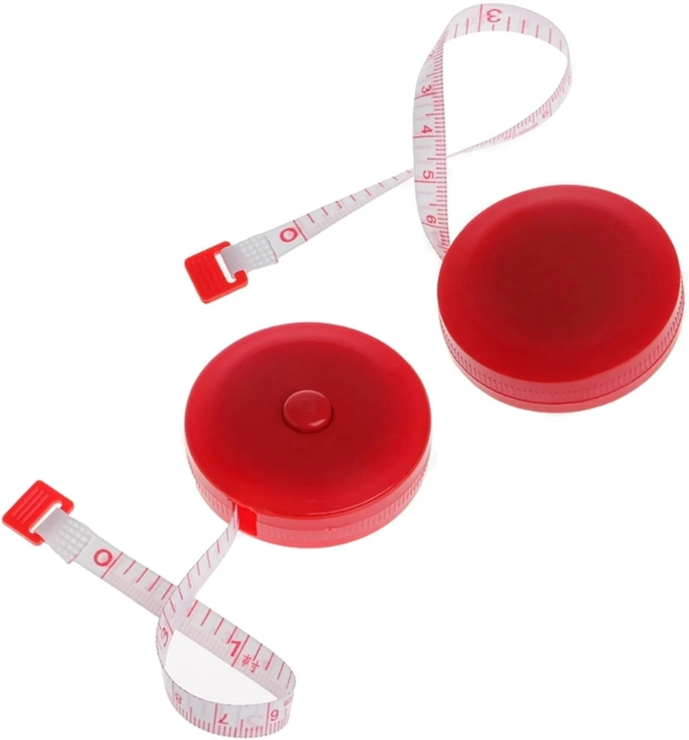 متر نواری جمع شونده PULTRT، متر نواری کوچک قابل حمل، متر کشویی، جاکلیدی متر، متر قلبی شکل 1.5 متری، رنگ تصادفی