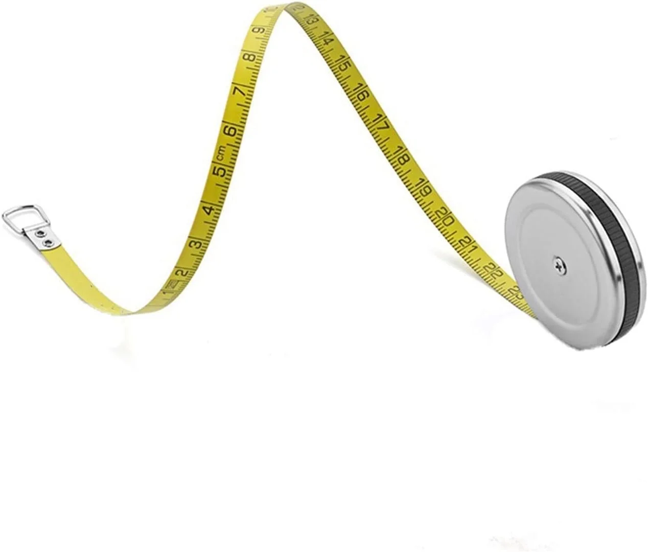 متر نواری ابزار اندازه گیری فولاد ضد زنگ جمع شونده برای اندازه گیری نجاری و ساخت و ساز