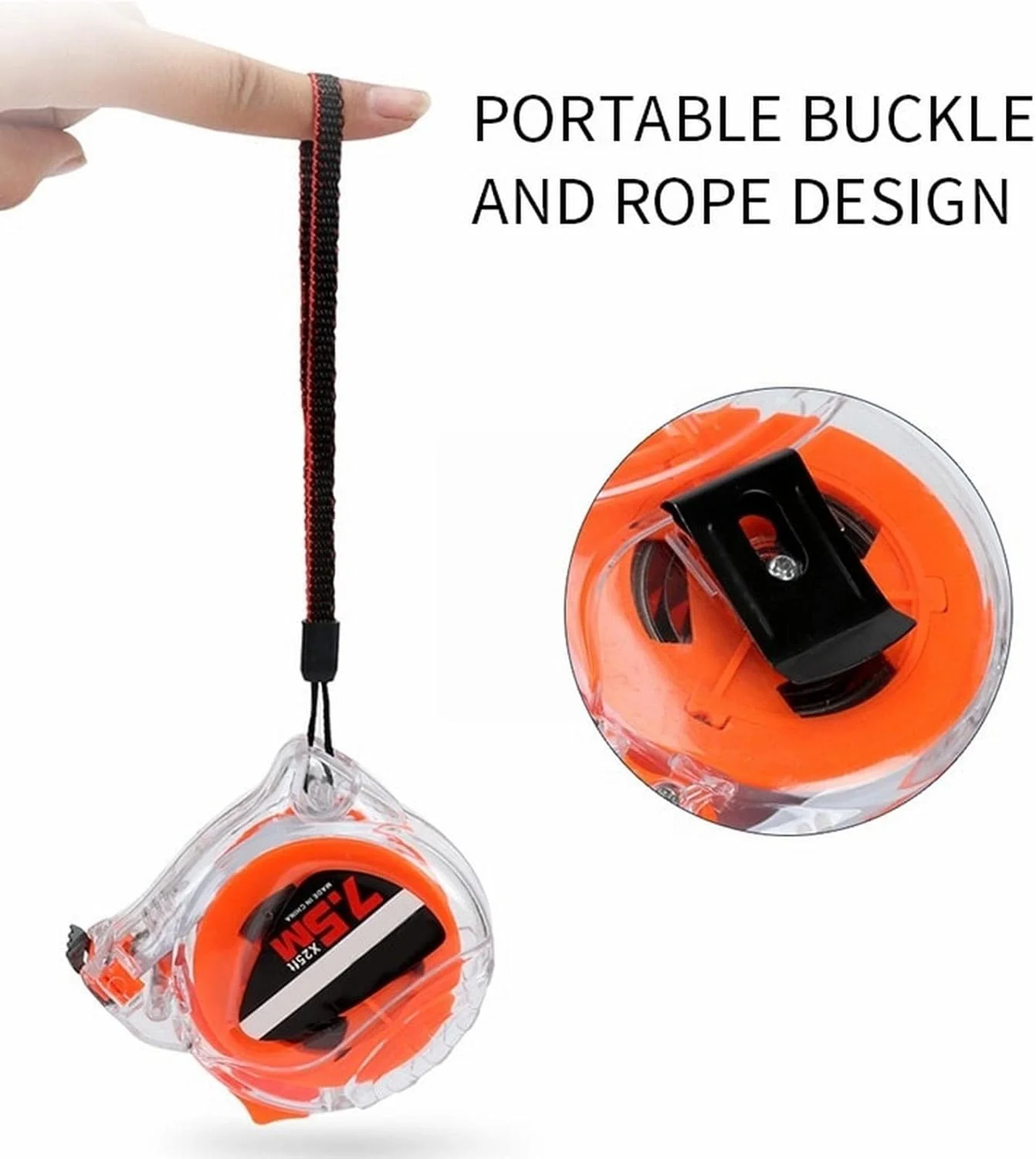 متر نواری جعبه فولادی ضد زنگ ضد آب پنج متری ابزار اندازه گیری نجاری