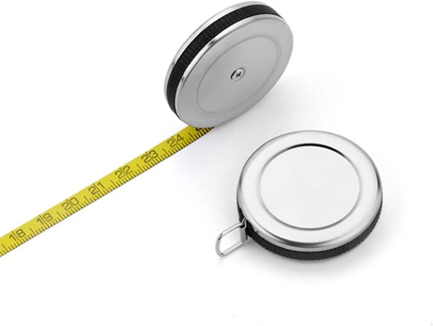 متر نواری ابزار اندازه گیری فولاد ضد زنگ جمع شونده برای اندازه گیری نجاری و ساخت و ساز