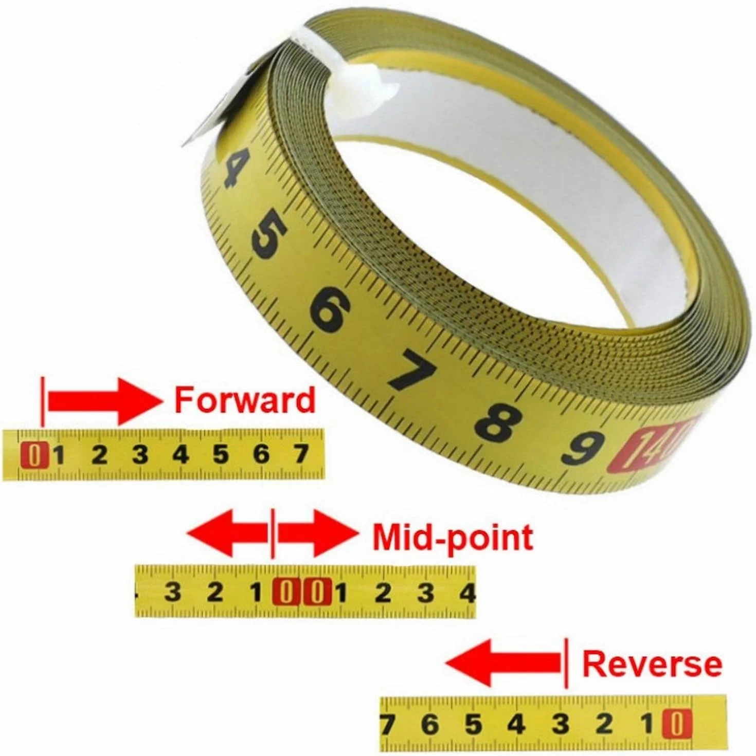 ZKSKOX متر نواری فولادی متریک، نوار اندازه گیری با چسب خودکار برای میز ابزار نجاری ZKSKOX متر نواری فولادی متریک، نوار اندازه گیری با چسب خودکار برای میز ابزار نجاری
