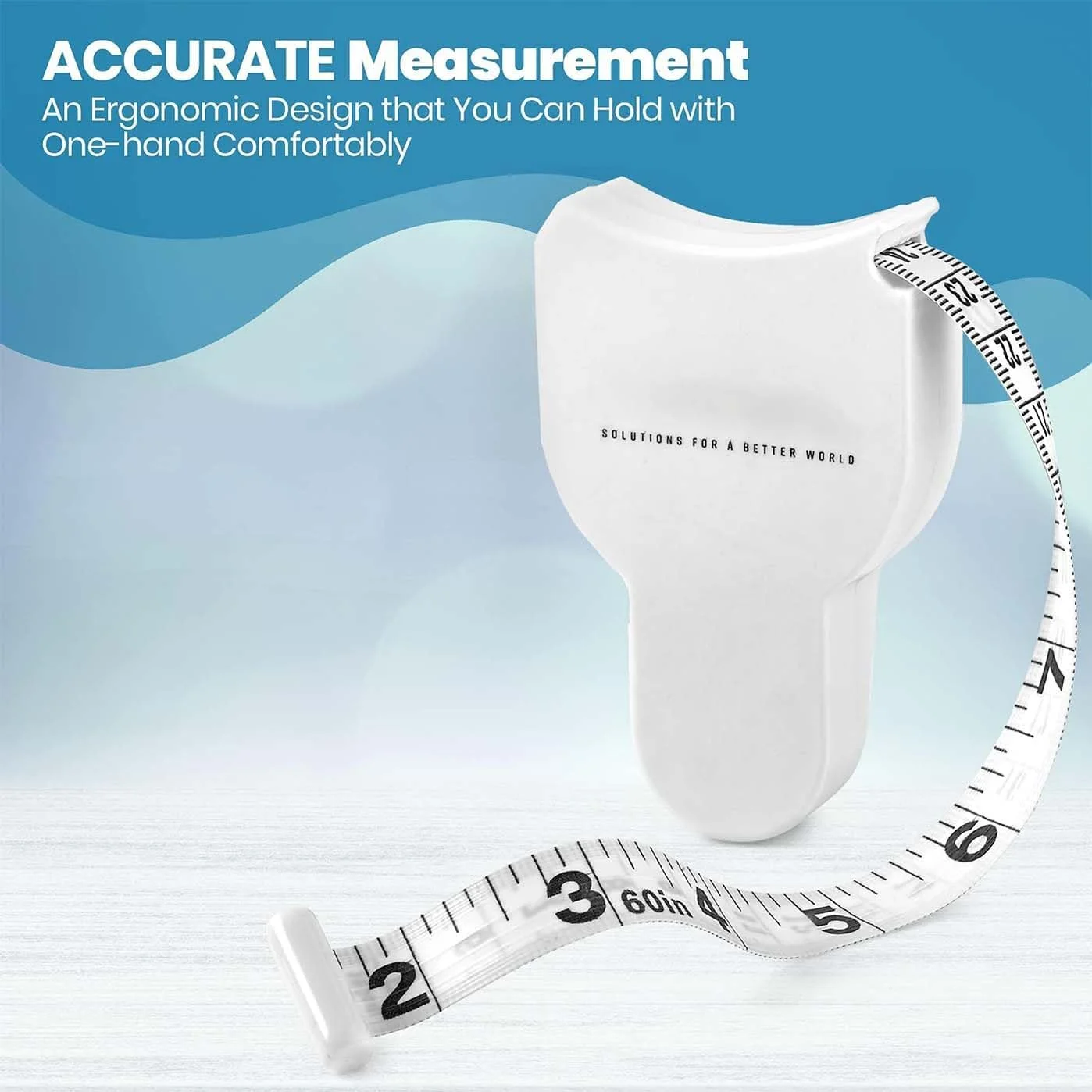 متر نواری بدن - بسته 2 عددی، مترهای اندازه گیری برای بدن و مانیتورهای وزن چربی، اینچ و سانتی متر، متر نواری جمع شونده برای محاسبه دقیق اندازه گیری های بدن و تناسب اندام