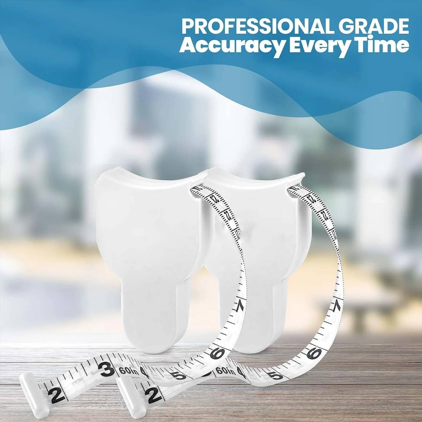 متر نواری بدن - بسته 2 عددی، مترهای اندازه گیری برای بدن و مانیتورهای وزن چربی، اینچ و سانتی متر، متر نواری جمع شونده برای محاسبه دقیق اندازه گیری های بدن و تناسب اندام