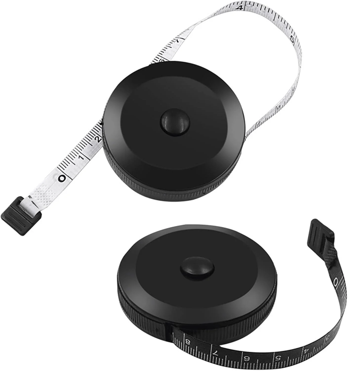 متر نواری 150 سانتی متر / 60 اینچ، خط کش اندازه گیری خیاطی، ابزار خیاطی نرم (سفید)