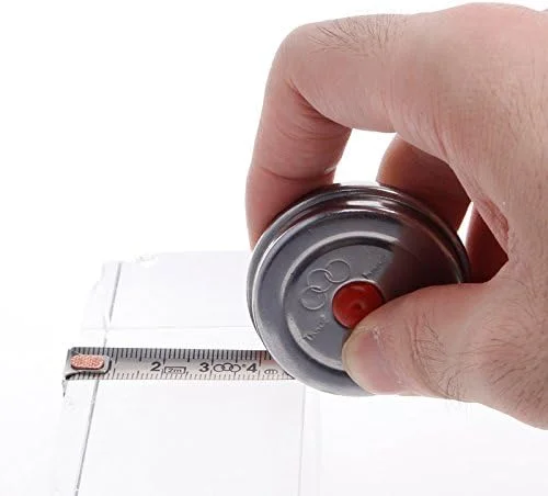 متر نواری YHUAEE، متر اندازه گیری 200 سانتی متری، مینی، مناسب دفتر کار، استیل ضد زنگ، مناسب نجاری، جمع شونده، متریک، ابزار تست رولت