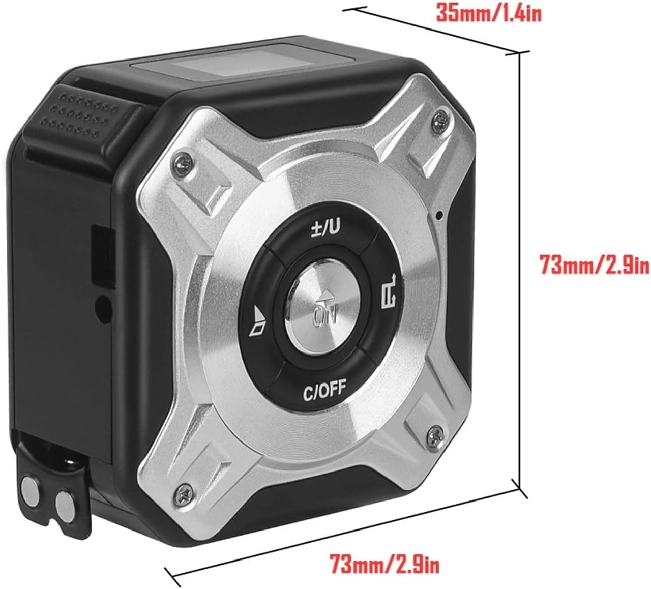 متر نواری LOYOUYEO، ابزار اندازه گیری، متر تلسکوپی، قابل حمل (آبی تیره)