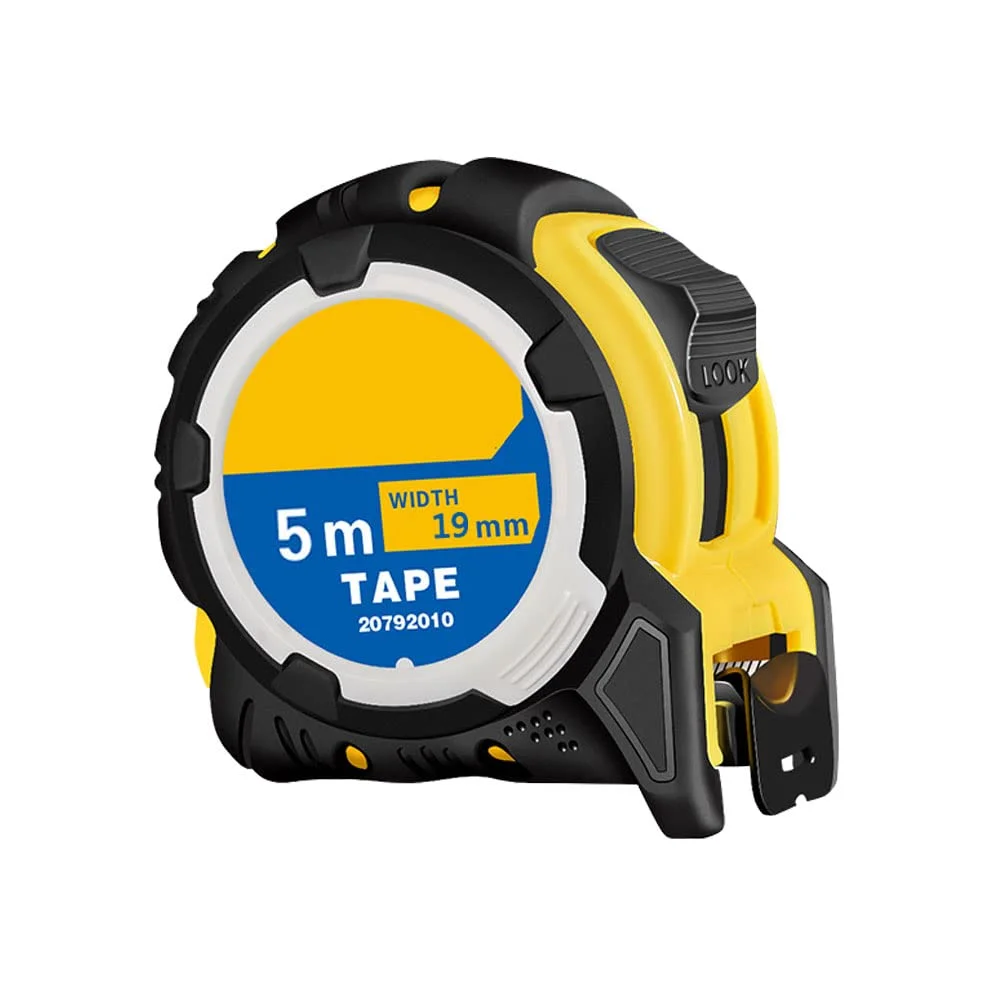 متر نواری 5 متری ORiTi با قفل جمع شونده و گیره کمربند، مقیاس اینچی/متریک، با روکش لاستیکی ضد ضربه، مناسب برای صاحبان خانه، برقکاران، نجاران، نقشه برداران و مهندسان