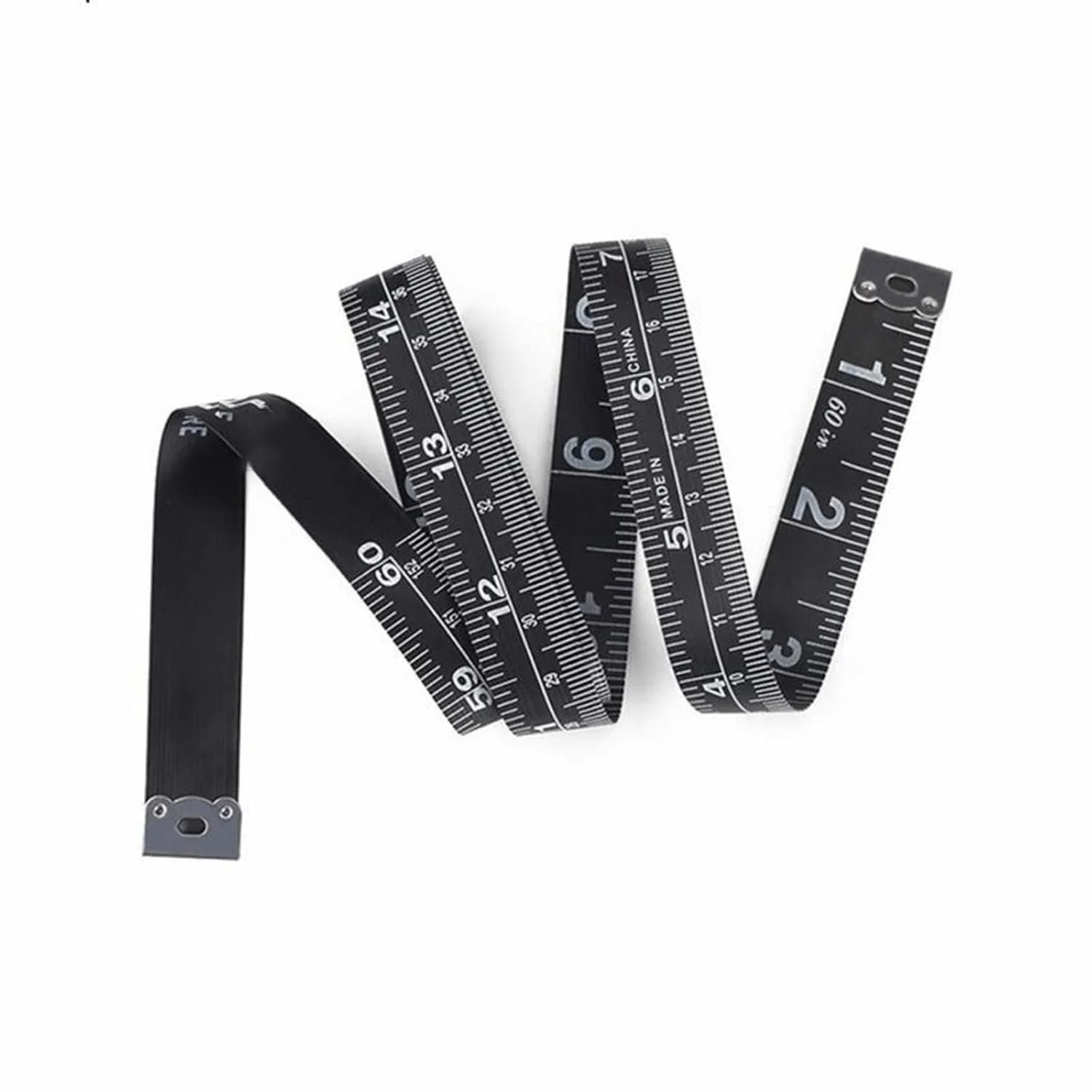 متر نواری دو طرفه، ابزار اندازه گیری، مناسب برای خیاطی، نوار نرم برای اندازه گیری دور سینه/کمر، 150 سانتی متر (صورتی)