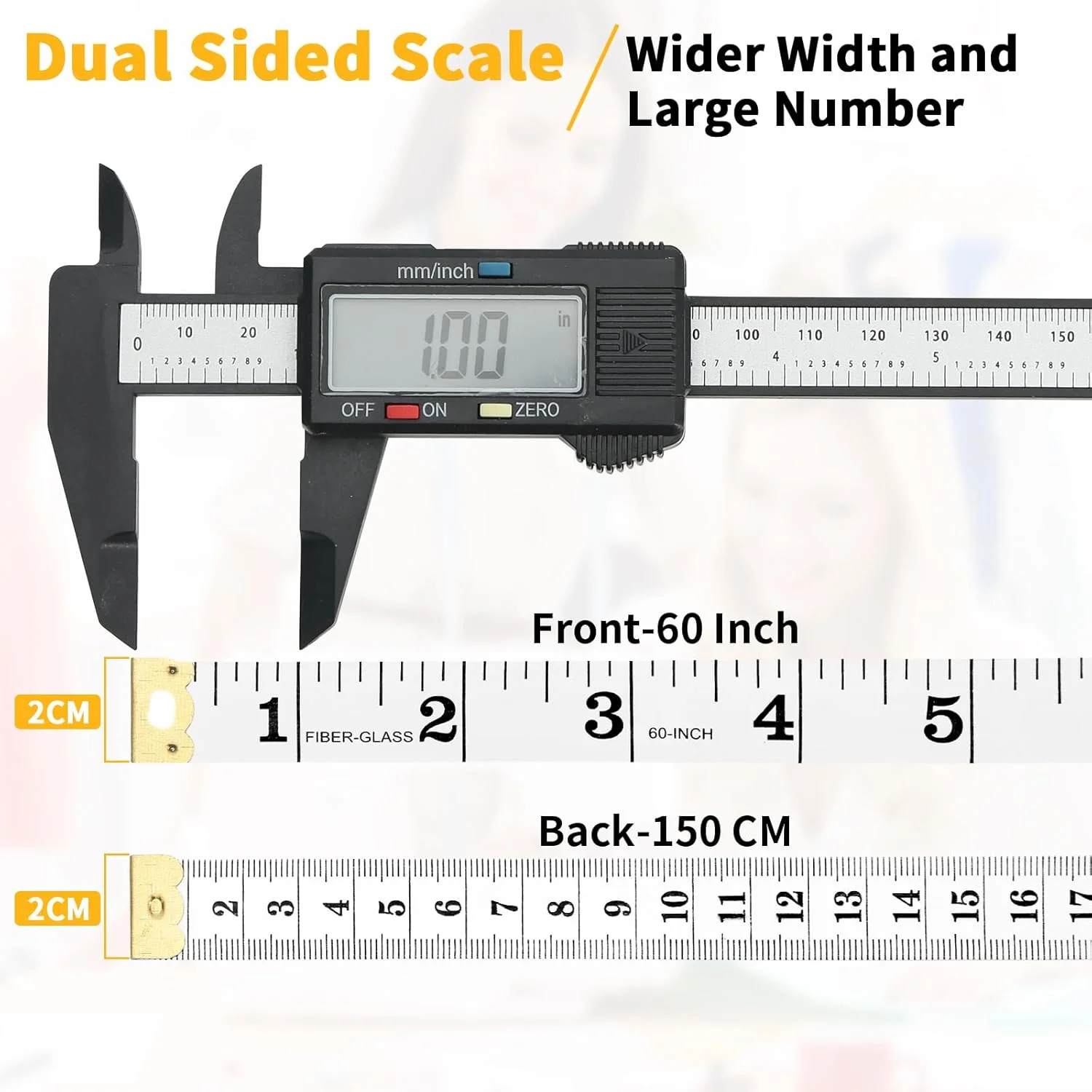 6 بسته متر نواری نرم برای اندازه گیری بدن و کاهش وزن، متر نواری دو طرفه پهن تر 150 سانتی متری برای اندازه گیری ابعاد بدن، خیاطی پارچه و صنایع دستی، سفید 6 بسته متر نواری نرم برای اندازه گیری بدن و کاهش وزن، متر نواری دو طرفه پهن تر 150 سانتی متری برای اندازه گیری ابعاد بدن، خیاطی پارچه و صنایع دستی، سفید