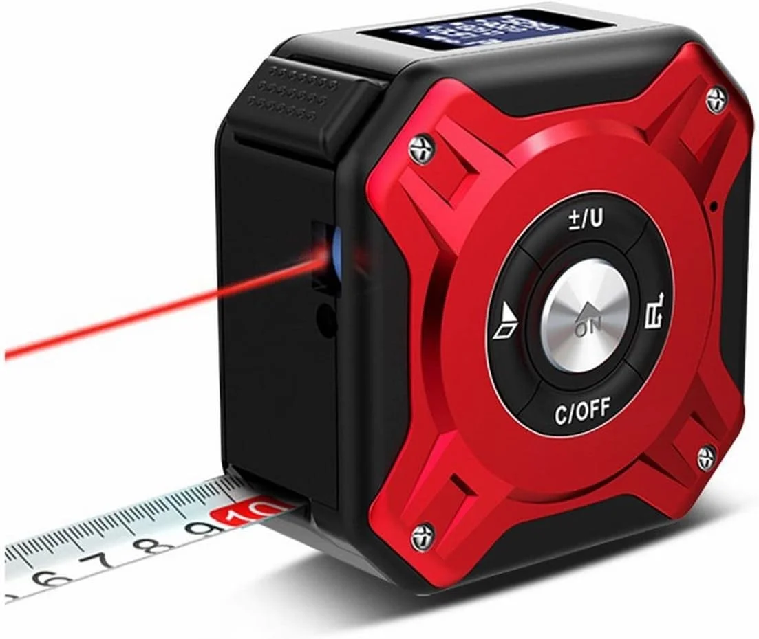 TEDNIDS Tape measure USB شريط قابل لإعادة الشحن يقيس شريط العرض الرقمي مع شريط القياس ليزر سلك لفة TEDNIDS Tape measure USB شريط قابل لإعادة الشحن يقيس شريط العرض الرقمي مع شريط القياس ليزر سلك لفة