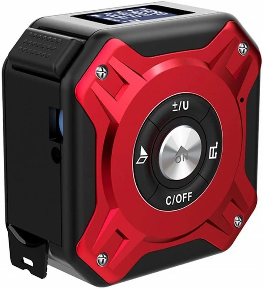 TEDNIDS Tape measure USB شريط قابل لإعادة الشحن يقيس شريط العرض الرقمي مع شريط القياس ليزر سلك لفة