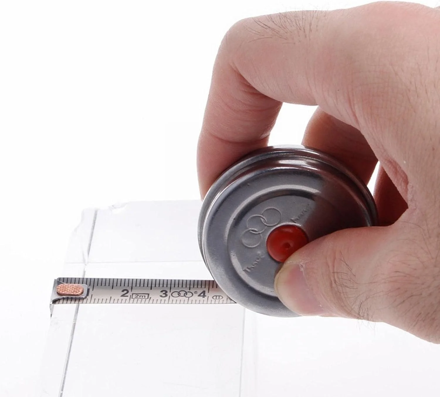 Tape measure 2M مصغرة المكتب المصنوع من الفولاذ المقاوم للصدأ الشريط القابل للسحب قياس قياس المقياس