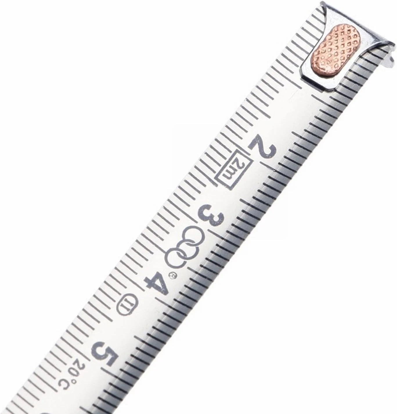 Tape measure 2M مصغرة المكتب المصنوع من الفولاذ المقاوم للصدأ الشريط القابل للسحب قياس قياس المقياس