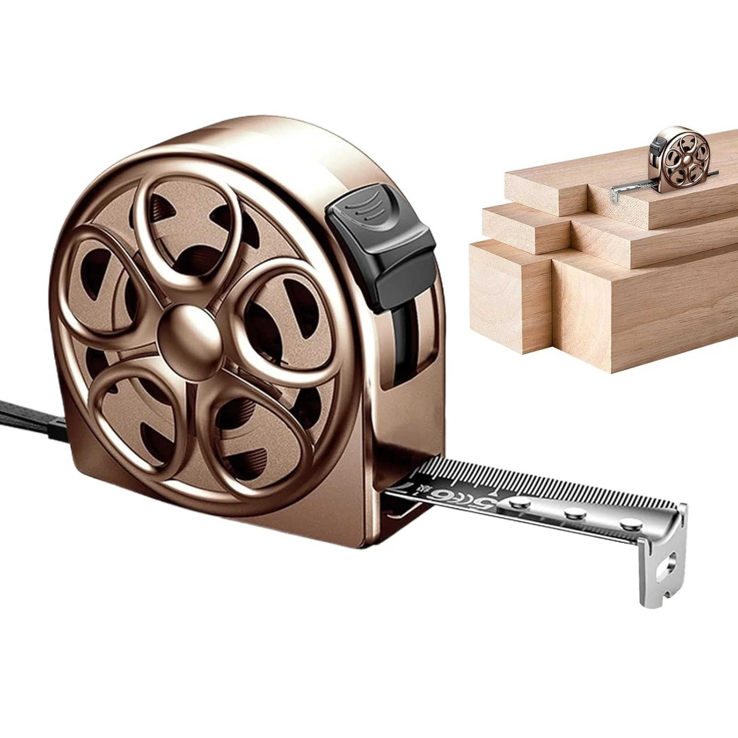 متر نواری استیل ضد زنگ | متر توخالی جمع شونده ضد آب - ابزار اندازه گیری دستی و مقاوم در برابر افتادن برای ساخت و ساز، صنعت و نجاری