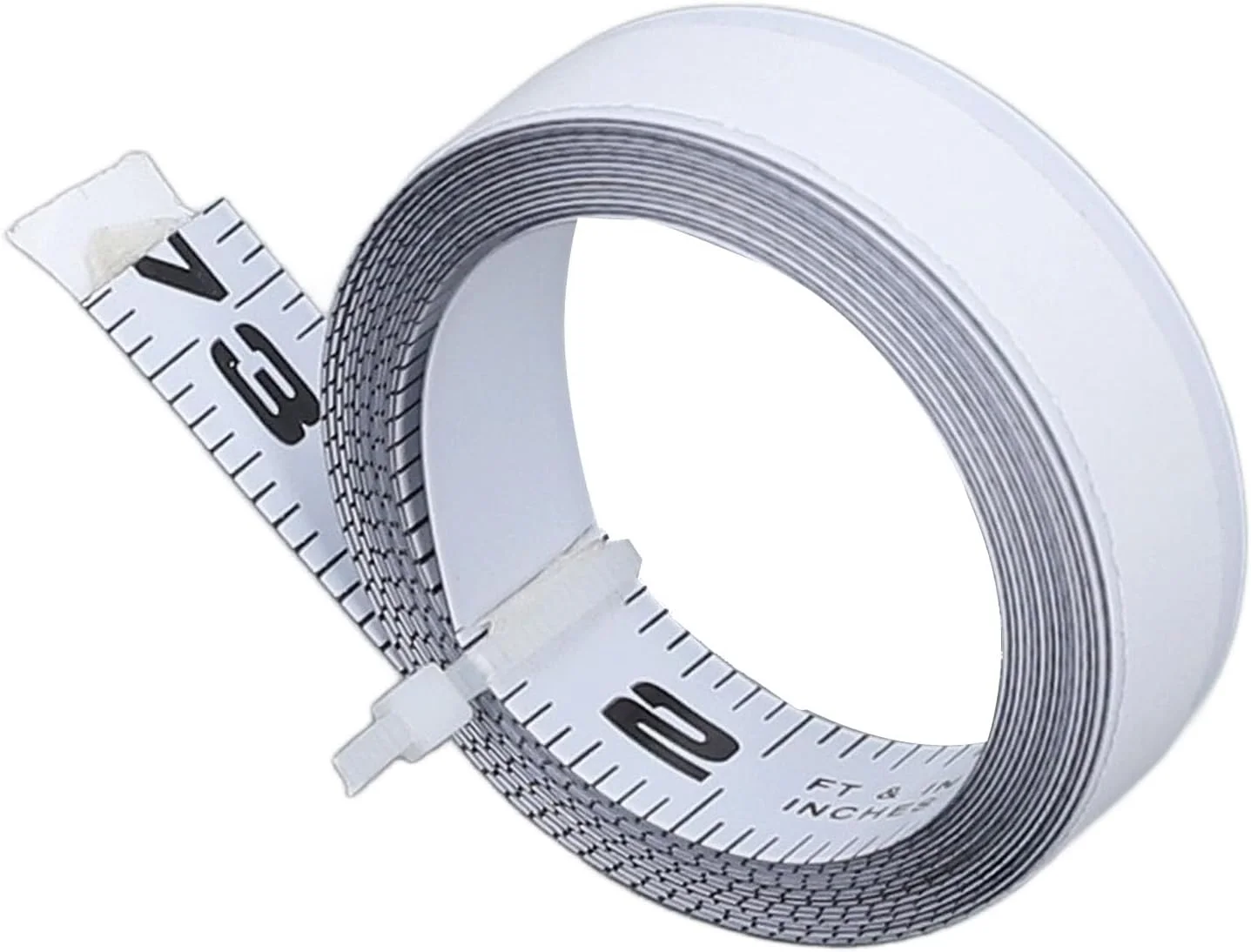 نوار اندازه گیری خود چسبنده Fafeicy فولاد کربنی با مقیاس اینچی معکوس راست به چپ برای میز کار، اره میزی و میز طراحی