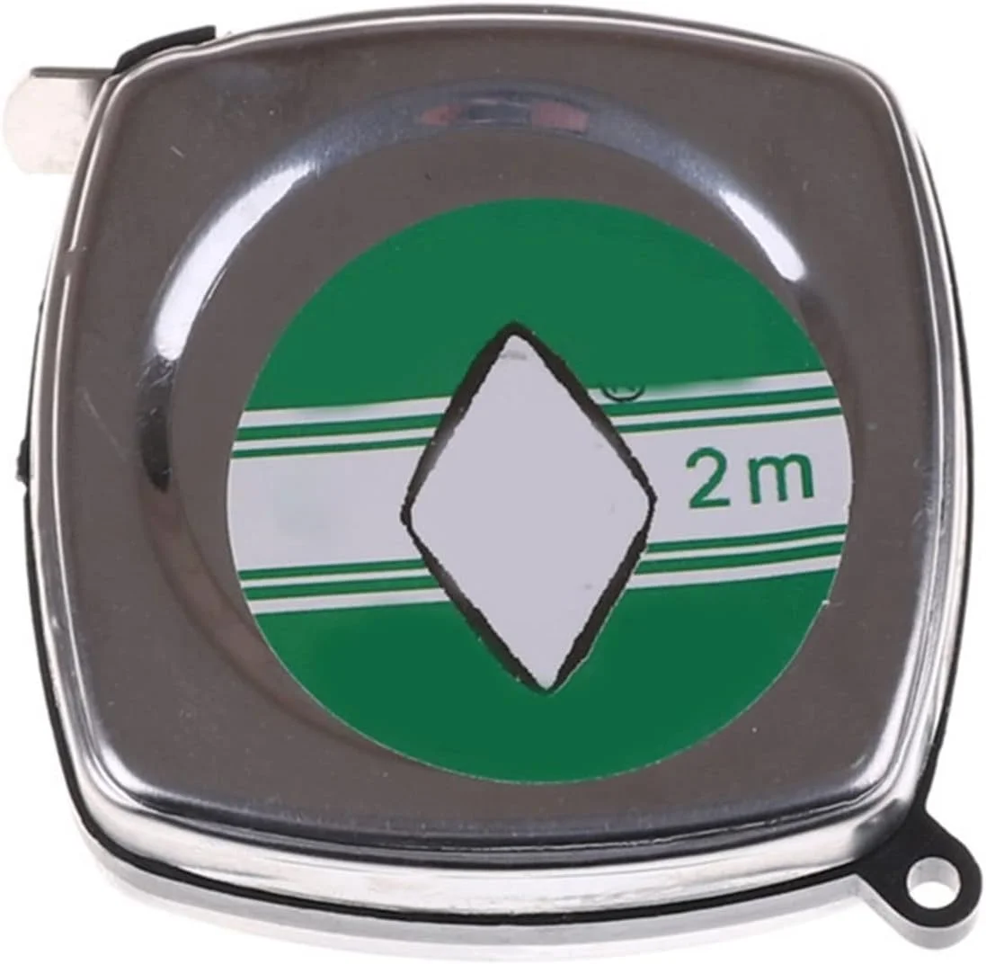 متر نواری جمع شونده، متر نواری قابل حمل، متر جیبی کوچک فلزی برای خیاطی، پارچه و ابزار نجاری