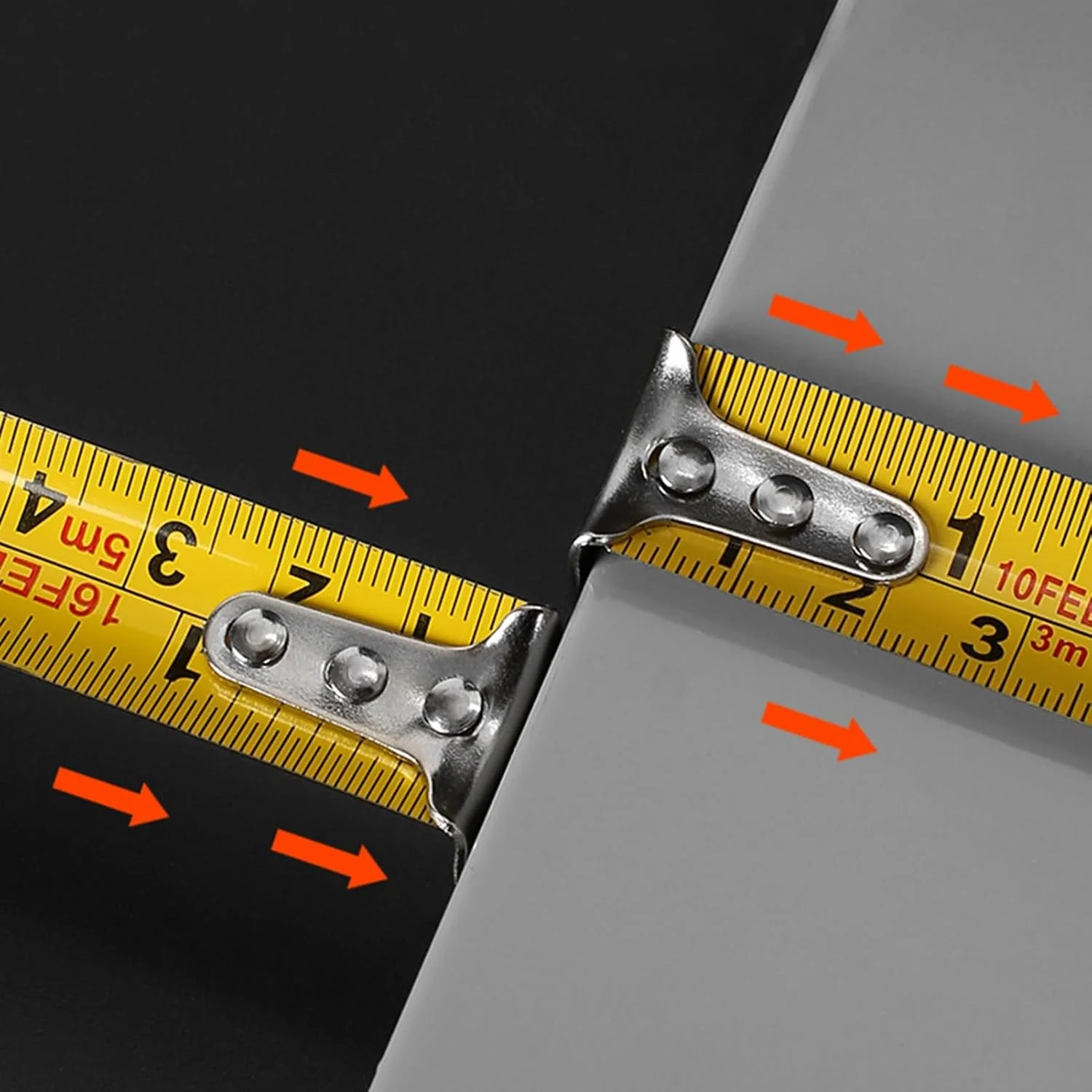 متر نواری فوچوکی 5 متری فولاد کربنی ضخیم شده با مقیاس دوگانه متریک اینچی برای مصارف صنعتی متر نواری فوچوکی 5 متری فولاد کربنی ضخیم شده با مقیاس دوگانه متریک اینچی برای مصارف صنعتی
