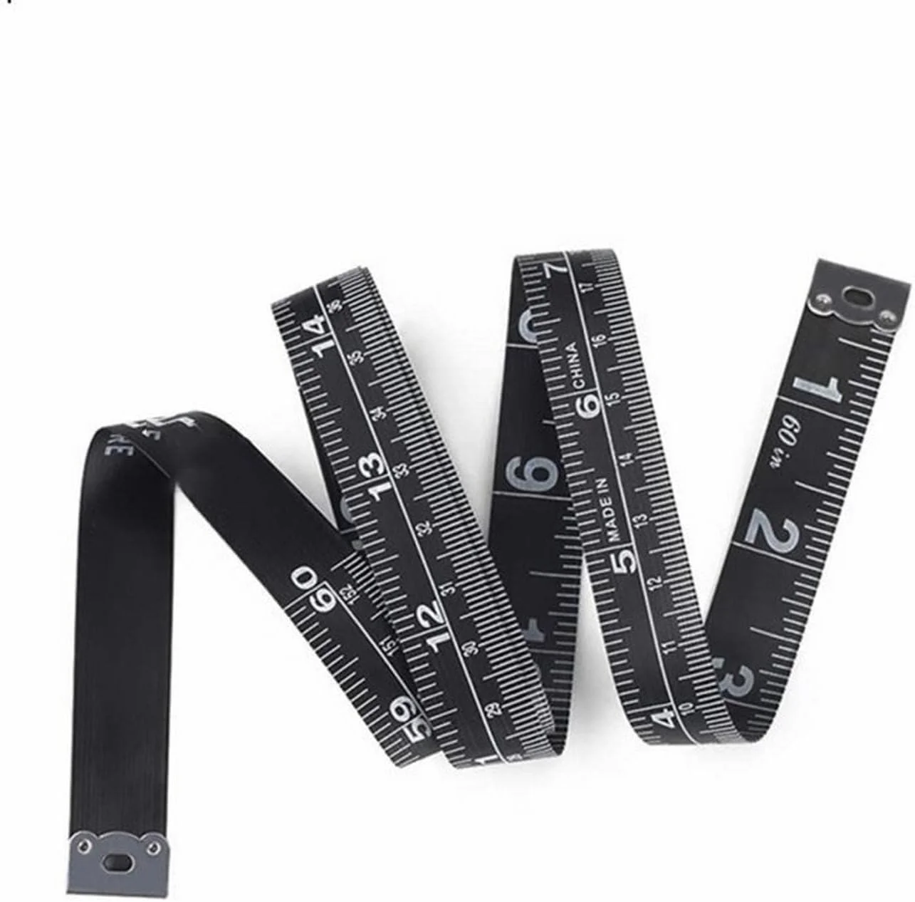 متر خیاطی دو طرفه YHUAEE، مناسب برای اندازه گیری پارچه، نوار نرم برای اندازه گیری دور سینه/کمر، 150 سانتی متر